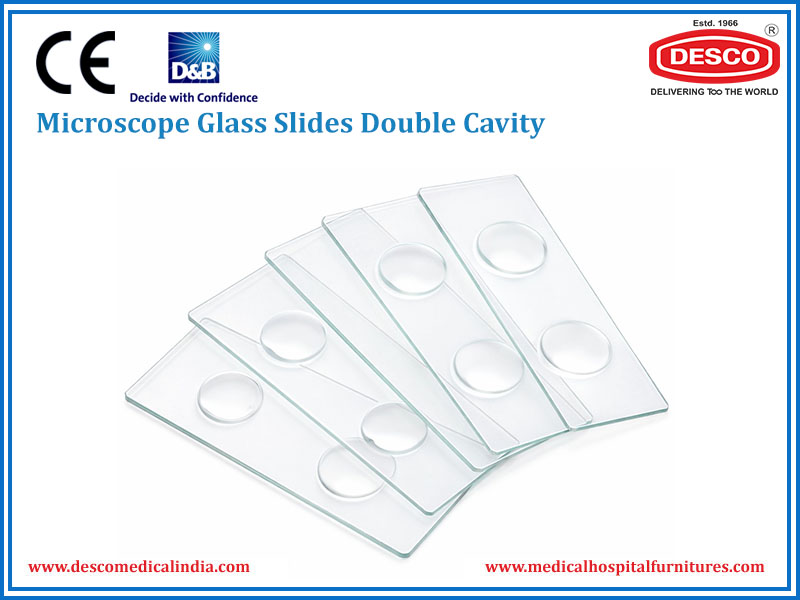 MICROSCOPE GLASS SLIDES DOUBLE CAVITY