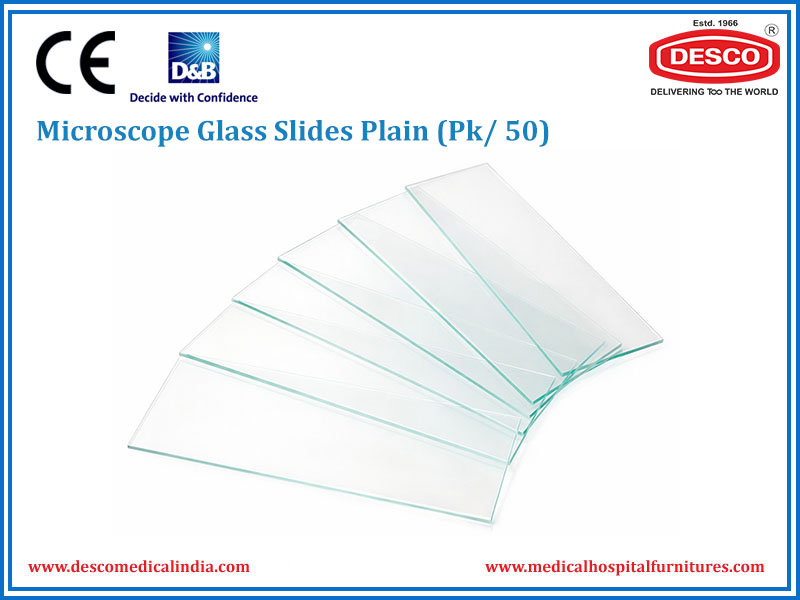 MICROSCOPE GLASS SLIDES PLAIN (PK/50)