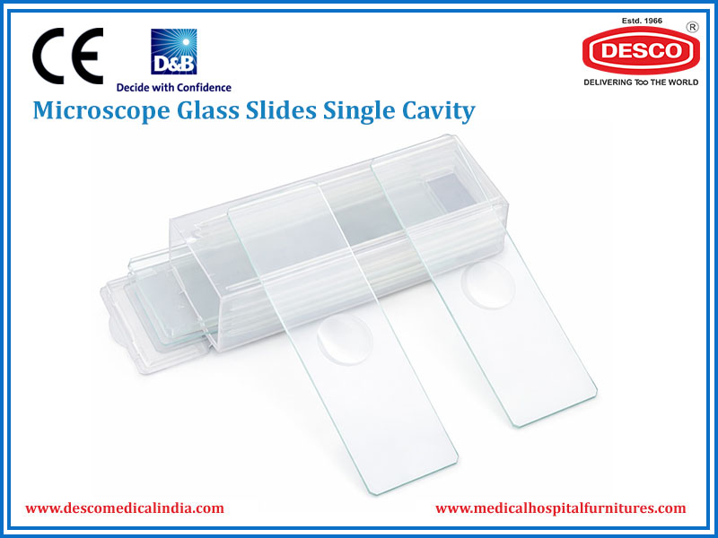 MICROSCOPE GLASS SLIDES SINGLE CAVITY