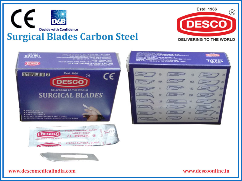 SURGICAL BLADES CARBON STEEL